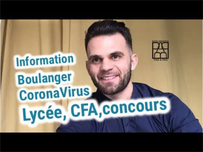 Info coronavirus - boulangeriepasapas